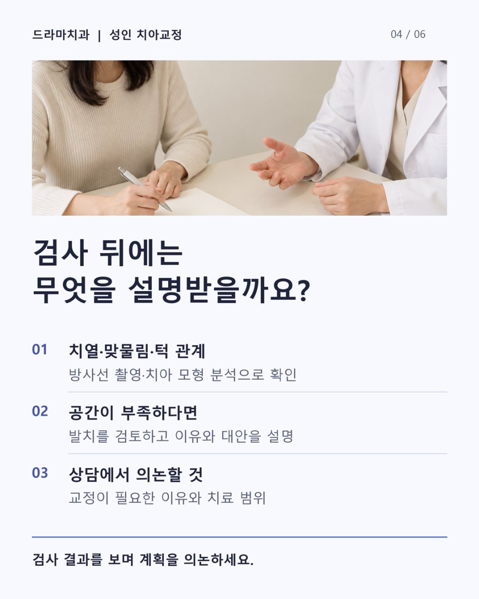 수내역치과 치아교정, 앞니만 가지런해지면 끝일까요?